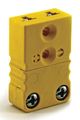 Dayton Thermocouple Jack, K, Yellow, 2 Pins 36GK90