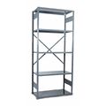 Equipto Metal Shelving Unit, 18"D x 36"W x 84"H, 7 Shelves, Steel 663-7S-GY