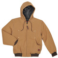 Tough Duck Brown Cotton Hooded Duck Jacket size M 512316