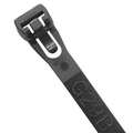 Power First 7.87" L Releasable Cable Tie BK PK 100 36J197