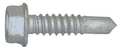 Teks Self-Drilling Screw, 1/4" x 1 in, Climaseal Steel Hex Head External Hex Drive, 250 PK 1587000