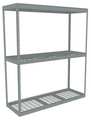 Tennsco Boltless Shelving Unit, 24-5/8"D x 72-5/8"W x 84"H, 3 Shelves, Steel ZLE7-7224S-3W