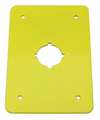 Rees Switch Plate, 22.5mm Switches, Yellow 01004-017