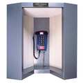 Guardian Telecom Acoustic Booth, Gray, Galvanizd Liner, 24dB P9010