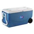 Coleman Wheeled Chest Cooler, 100qt, Blue, White 6201A748