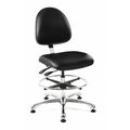 Bevco Vinyl Task Chair, 21-1/2" to 31-1/2", No Arms, Black 9551M-S-BKV