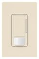 Lutron Occ/Vac Dimmer Snsr, Wall, Light Almond MS-Z101-LA