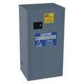 Jamco Corrosive Safety Cabinet, 18 gal., Blue CK18BP