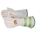 Superior Glove Leather Gloves, White, Glove Size L, PR 365DLX6KGL