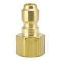 Foster Plugs, Straight-Thru, Brass, 1-1/2" 150FPB