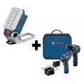 Bosch Cordless Combination Kit, 3 Tools, 12V GXL12V-220B22 + FL12