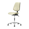 Blue Ridge Ergonomics Vin Med Ben Chair w/ Med Bk Chr Gld Wht BR-VMBCH-MB-CR-T0-A0-NF-RG-8501