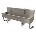 Advance Tabco Wash Sink, Hands-Free, 4 Station, Knee Pedl 19-18-40KV