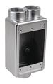 Calbrite Weatherproof Electrical Box, 18 cu in, FSCC Box, 1 Gang, Stainless Steel S60700FSCC