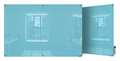 Ghent 48"x72" Magnetic Glass Dry Erase Board, Blue HMYSM46BE