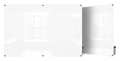 Ghent 48"x72" Magnetic Glass Dry Erase Board, White HMYSM46WH