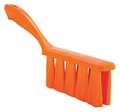 Vikan 1 1/2 in W Bench Brush, Soft, 7 in L Handle, 6 1/2 in L Brush, Orange, Plastic, 13 in L Overall 45817