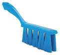 Vikan 1 1/2 in W Bench Brush, Medium, 7 in L Handle, 6 1/2 in L Brush, Blue, Plastic, 13 in L Overall 45853