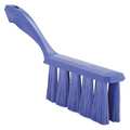 Vikan 1 1/2 in W Bench Brush, Medium, 7 in L Handle, 6 1/2 in L Brush, Purple, Plastic, 13 in L Overall 45858