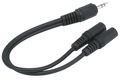 Monoprice Audio Cable, 3.5mm Jack, 6 In 667