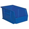 Durham Mfg 30 lb Hang & Stack Storage Bin, Copolymer Polypropylene, 5-1/2 in W, 5 in H, Blue, 11-3/8 in L PB30230-52