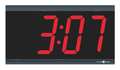 Zoro Select 11-1/2" Digital Wall Clock, Black DIG-4B