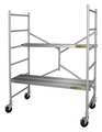 Metaltech Scaffold, Aluminum, 11-3/4 in to 6 ft Platform Height I-CAIRC
