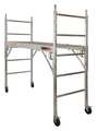 Metaltech Scaffold, Steel/Wood, 2 ft 2 in to 6 ft Platform Height I-CAISC