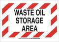 Brady Chemical Sign, Poly, 10 x14 in, Blk/Red/Wht 125795