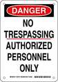Brady Danger Sign 10X7 123701