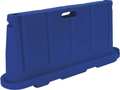 Vestil Stackable Poly Barricade, Blue, Virgin Polyethylene with UV Stabilizer, 36 H, 76.5 L, 16 W, Blue BCD-7636-BL