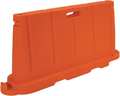 Vestil Stackable Poly Barricade, Orange, Virgin Polyethylene with UV Stabilizer, 36 H, 76.5 L, 16 W, Orange BCD-7636-OR