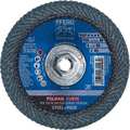 Pferd 6" x 5/8-11 Thd. POLIFAN® Flap Disc - Z SGP CURVE STEELOX, Zirconia, 40 Grit, Medium Radius 67220