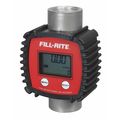 Fill-Rite In-Line Turbine Meter, 3 to 26gpm, 1in NPT FR1118A10