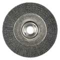 Weiler 4" Narrow Face Crimped Wire Wheel .006" Steel Fill 5/8"-1/2" Arbr Hole 00105