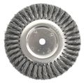 Weiler 8" Standard Twist Knot Wire Wheel .016" Steel Fill 5/8" Arbor Hole 08145