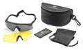 Revision Military Safety Glasses, Interchangeable Lenses Anti-Fog, Scratch-Resistant 4-0076-0730
