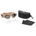 Revision Military Slim Tactical Safety Goggles Kit, Clear, Smoke Gray Anti-Fog, Scratch-Resistant Lens 4-0045-0211