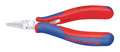 Knipex 4 1/2 in Flat Nose Plier Multi-Component Grip Handle 35 12 115