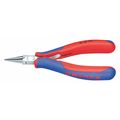 Knipex 4 1/2 in Round Nose Plier Multi-Component Grip Handle 35 32 115