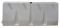 Zoro Select Jersey Barrier Polycade Traffic Barrier, Plastic, 24 1/2 in H, 58 1/4 in L, 16 1/2 in W, White TB-5-00