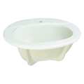 Zurn Lavatory Sink, Drop In, Vitreous China White, Bowl Size 8-7/8" Z5111