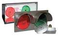 Tapco Horiz Traffic Signal, Red/Grn, 3-7/8 x14x7 108982