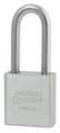 American Lock Padlock, Keyed Alike, Long Shackle, Rectangular Stainless Steel Body, Stainless Steel Shackle A5401KA