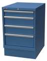 Lista Cabinet Pedestal, (4)Drawer, Brt Blue XSMP0600-0402BB