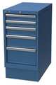 Lista Cabinet Pedestal, (5)Drawer, Brt Blue XSNW0600-0501BB