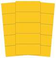 Magna Visual Magnetic Strips, Pre-Cut, 2in, Yellow, PK25 PMR-722