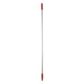 Vikan 1460mm Color Coded Handle, 1 in Dia, Red, Aluminum 29594