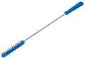 Vikan 1 in W Tube and Valve Brush, Medium, 14 in L Handle, 5 57/64 in L Brush, Blue, 19 9/10 in L Overall 53763