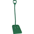 Remco Ergonomic Square Point Shovel, Polypropylene Blade, 51.2 in L Green Polypropylene Handle 56012